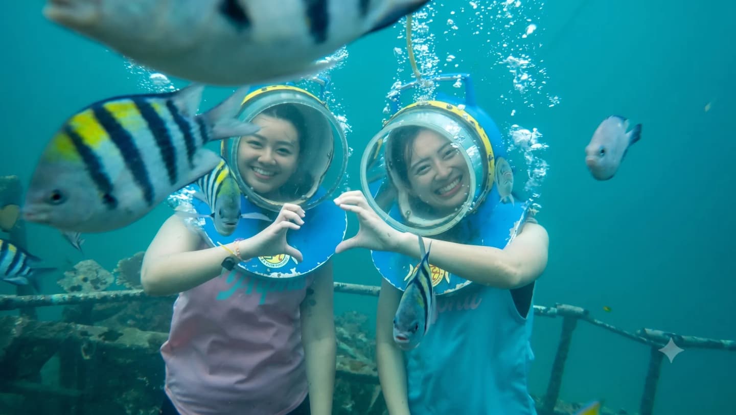 Seawalker Underwater Helmet Diving Adventure